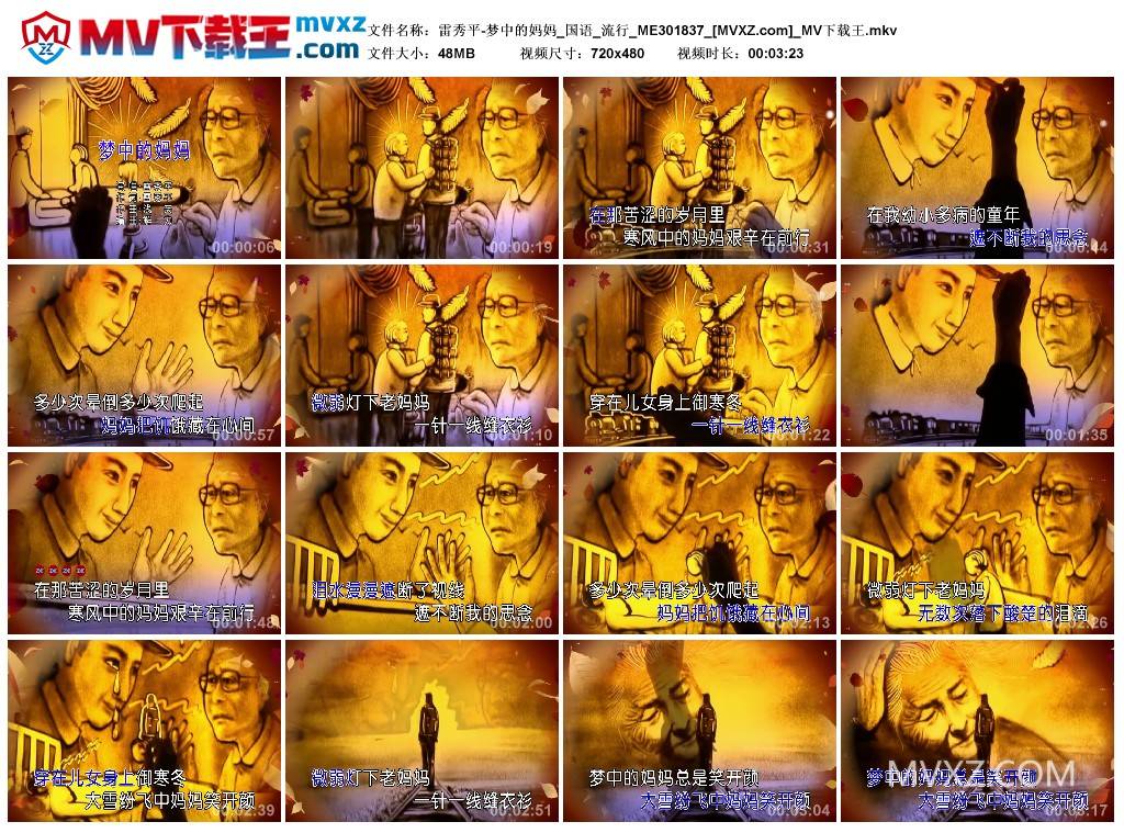 雷秀平-梦中的妈妈_国语_流行_ME301837